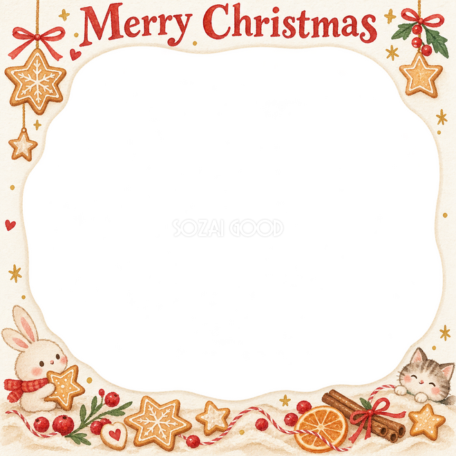 クッキーの星のクリスマス枠 クッキーの星のクリスマス枠