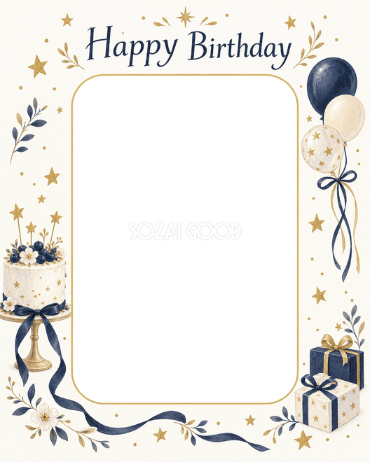 ケーキと星の誕生日枠 ケーキと星の誕生日枠
