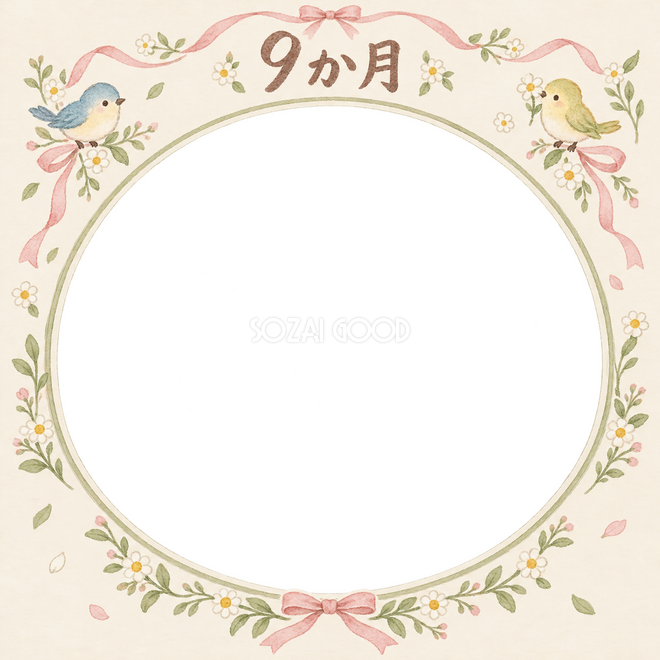 月齢9か月の写真枠