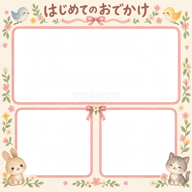 はじめてのおでかけの写真枠 はじめてのおでかけの写真枠