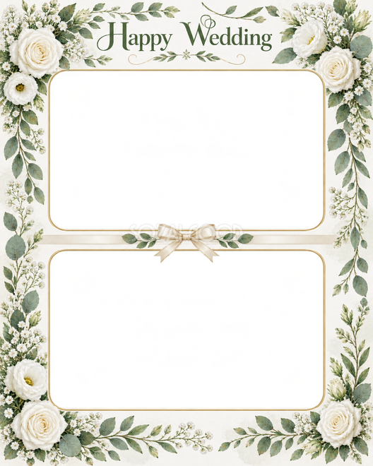 結婚写真枠2枚用