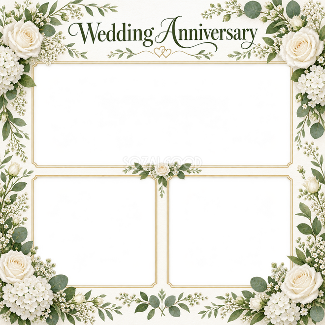 結婚写真枠3枚用