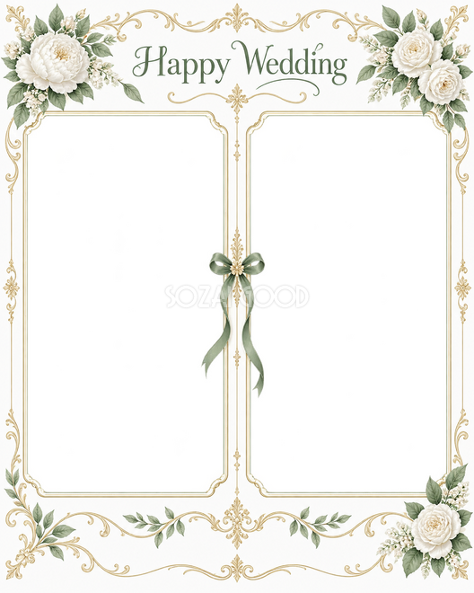 結婚写真枠2枚用