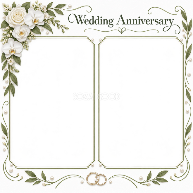 結婚写真枠2枚用