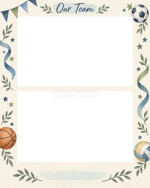 チームの2枚写真枠