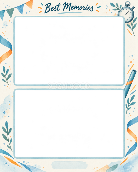 大会の2枚写真枠
