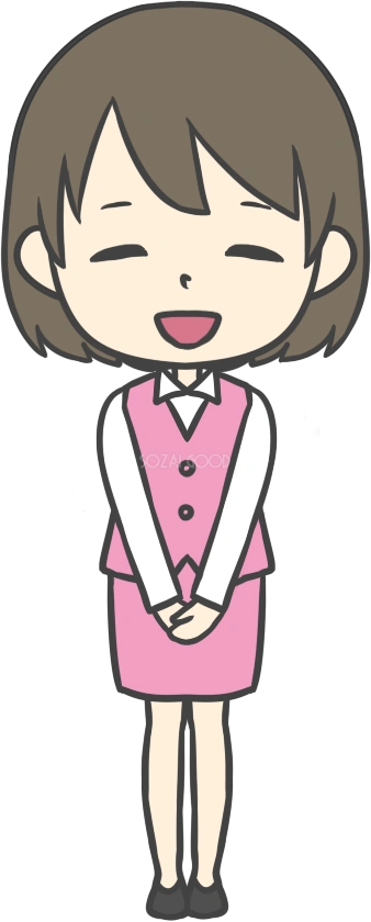 女性案内嬢 いらっしゃいませ