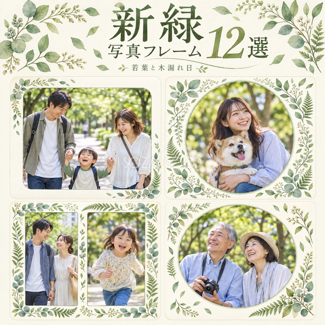 新緑写真枠12選 新緑写真枠12選