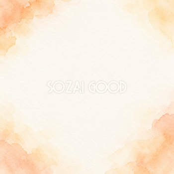杏色とクリームの水彩｜文字なしの無料背景イラスト素材 101831