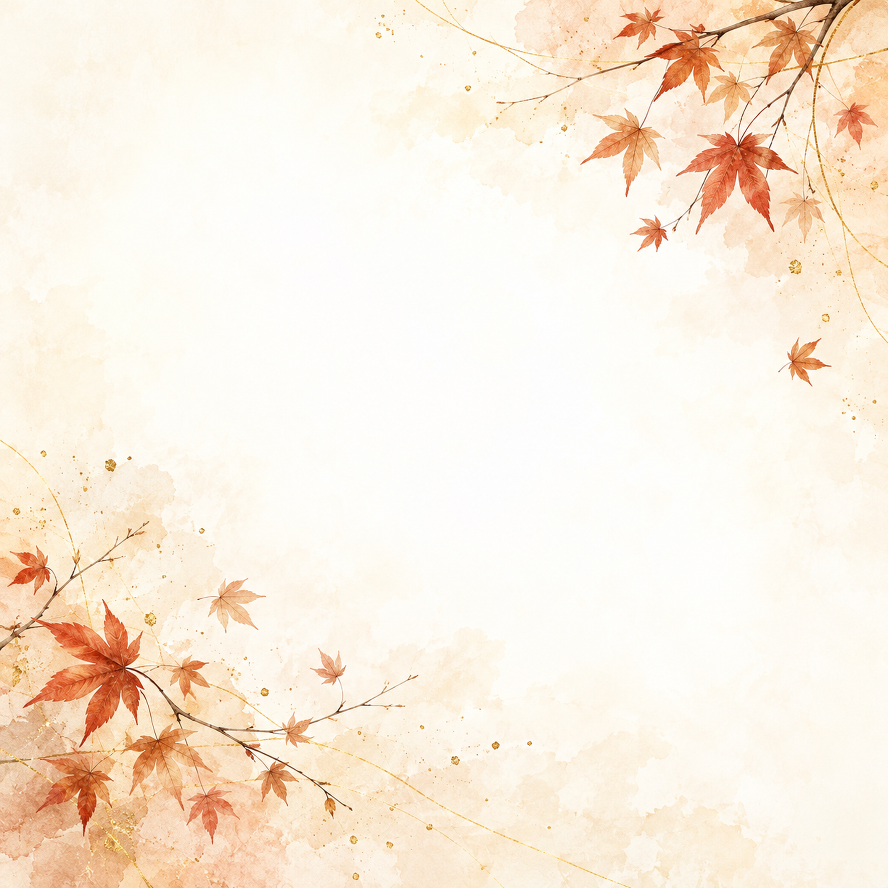 紅葉と秋色の和紙・斜めの彩り｜文字なしの無料背景イラスト素材 102206に写真・文字を入れる