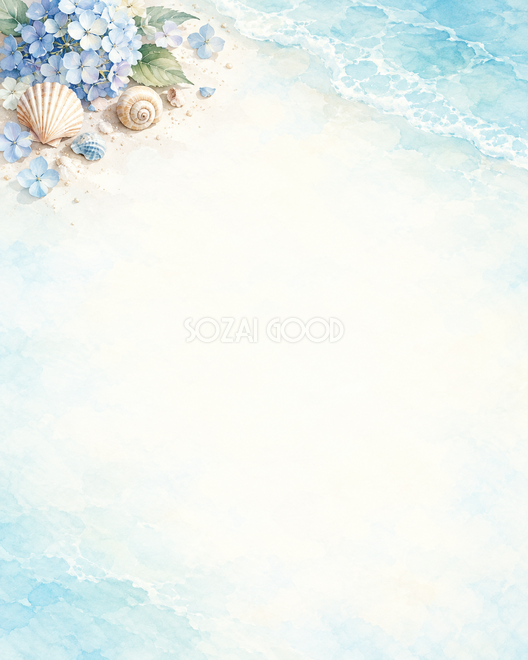 海と草花の夏・上辺の彩り 海と草花の夏・上辺の彩り