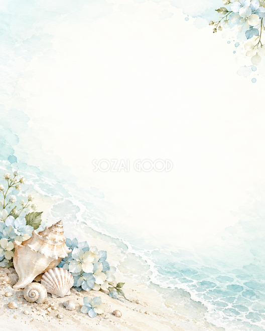 海と草花の夏・やさしい彩り