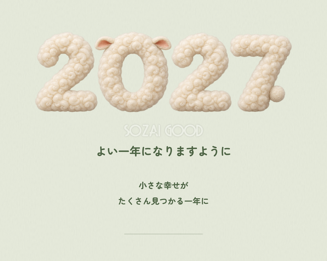 横長の新春メッセージ 横長の新春メッセージ