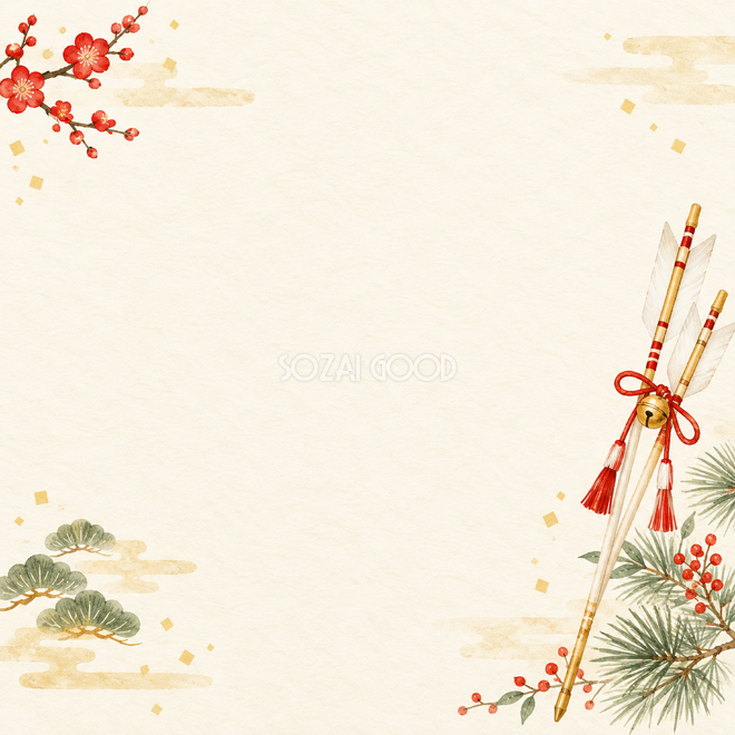 破魔矢小さな彩り背景 破魔矢小さな彩り背景