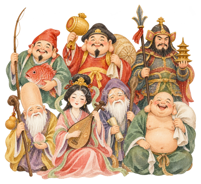 七福神イラスト 七福神イラスト
