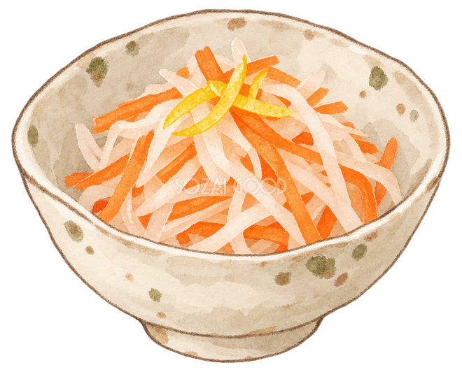 紅白なますイラスト 紅白なますイラスト