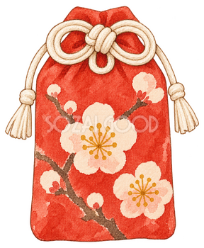 お守りの水彩イラスト｜初詣の無料素材 102970