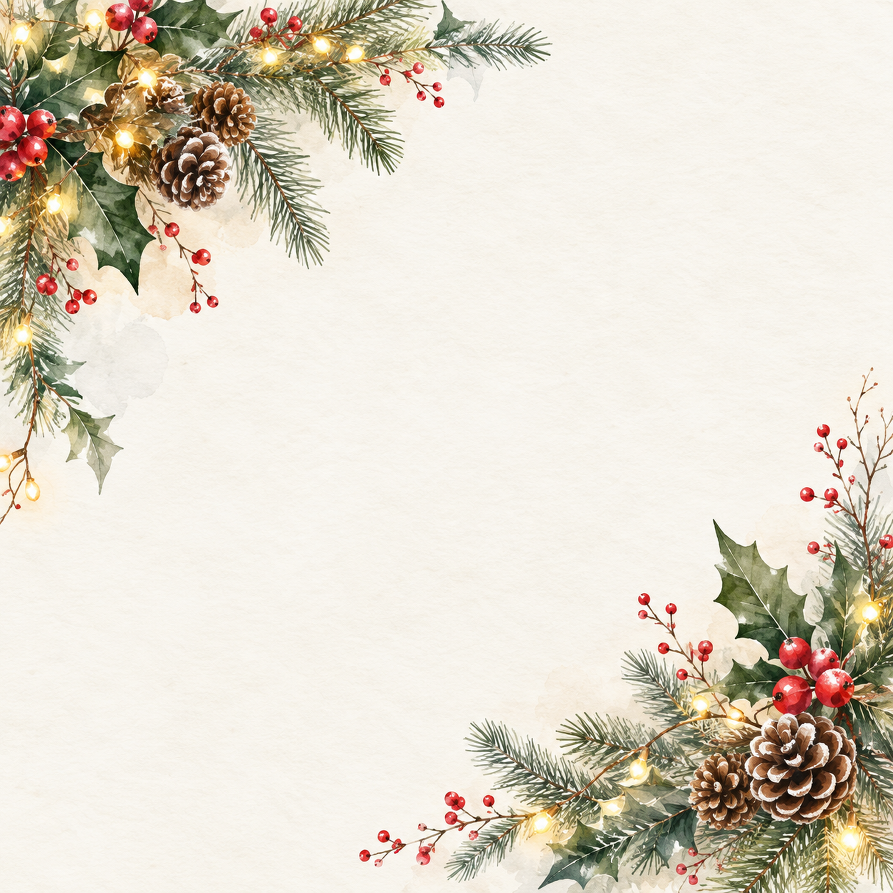 余白の広いクリスマス・対角の彩り｜文字なしの無料背景イラスト素材 103029に写真・文字を入れる