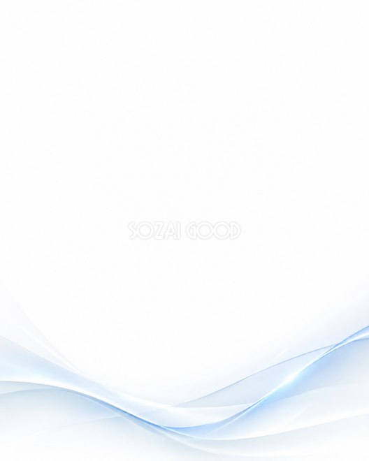 青い曲線と光・縦長・下辺 青い曲線と光・縦長・下辺