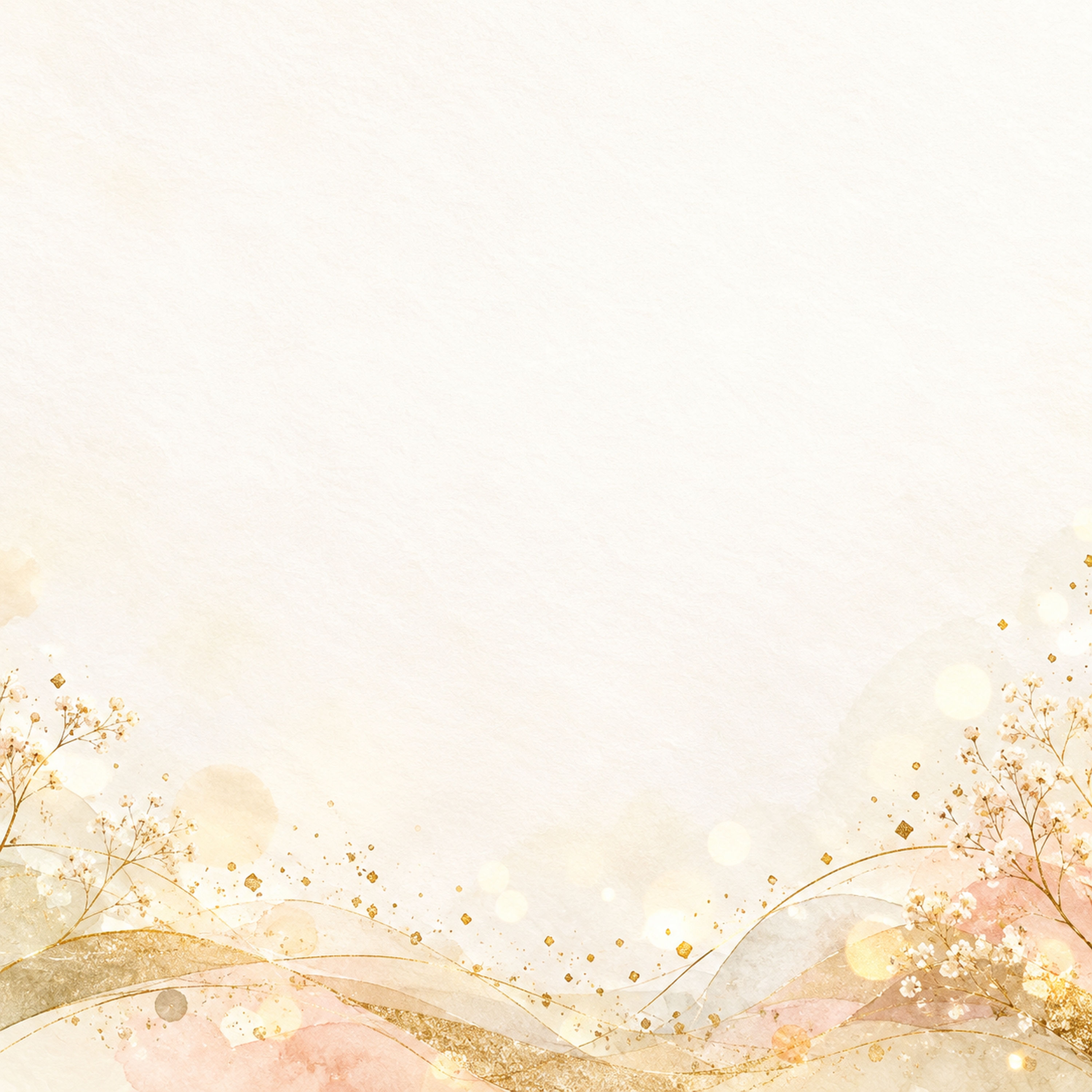 金の紙吹雪と祝福の光・下辺に広がる彩り｜文字なしの無料背景イラスト素材 103066に写真・文字を入れる
