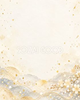 金の紙吹雪と祝福の光・縦長・足元の彩り｜文字なしの無料背景イラスト素材 103070
