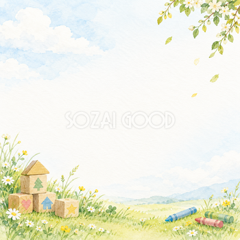 子どものお便り背景・対角の彩り｜文字なしの無料背景イラスト素材 103146