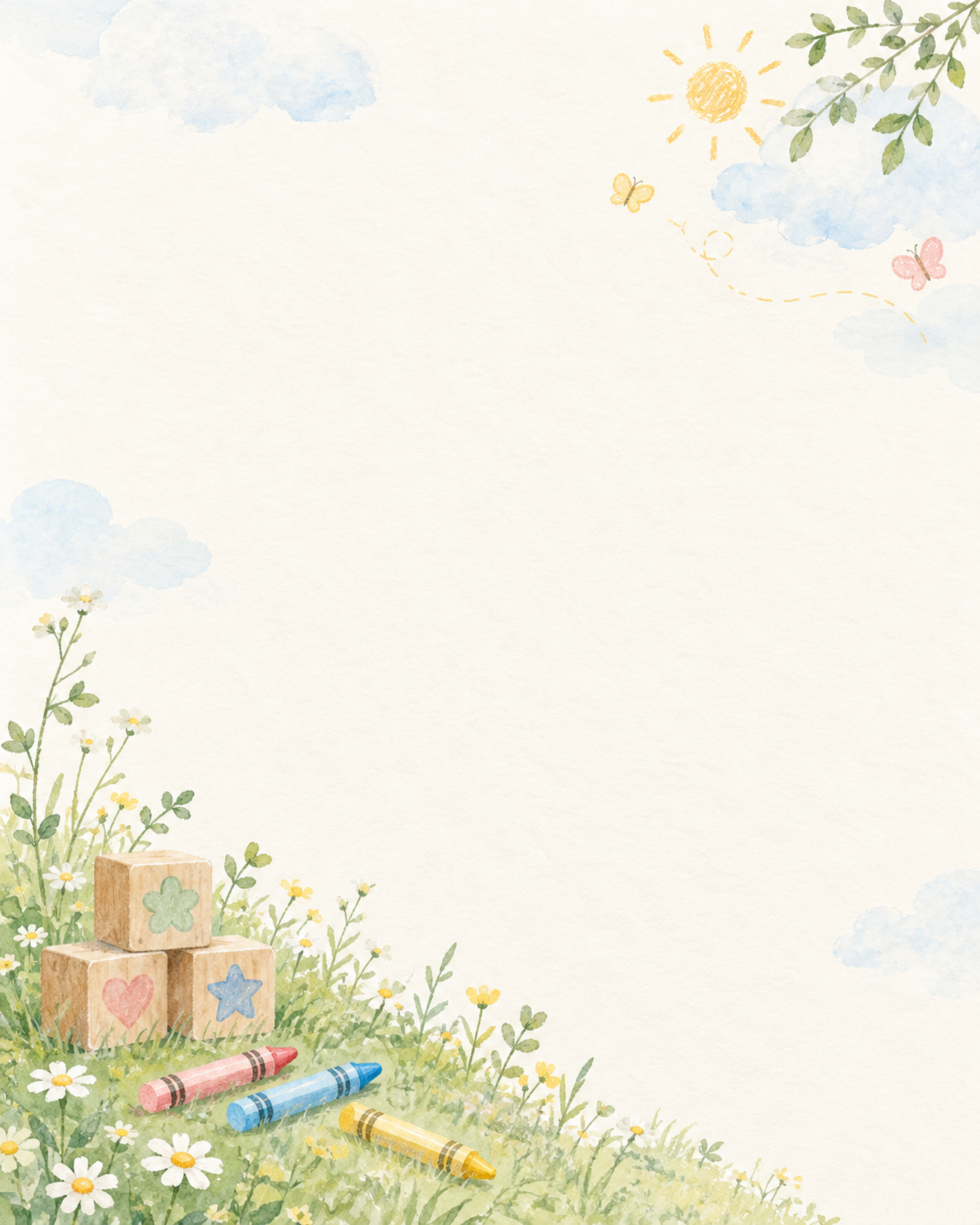 子どものお便り背景・縦長・対角の彩り｜文字なしの無料背景イラスト素材 103150に写真・文字を入れる