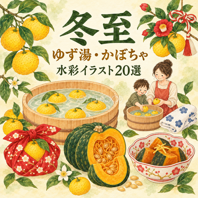 冬至・ゆず湯・かぼちゃ20選