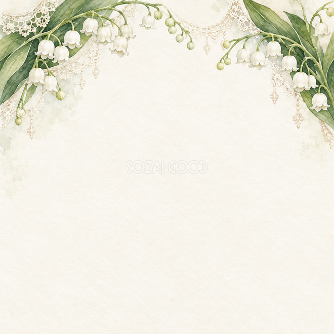 すずらんの花のアーチ