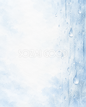 縦に並ぶ雨のしずく｜文字なしの無料背景イラスト素材 103313