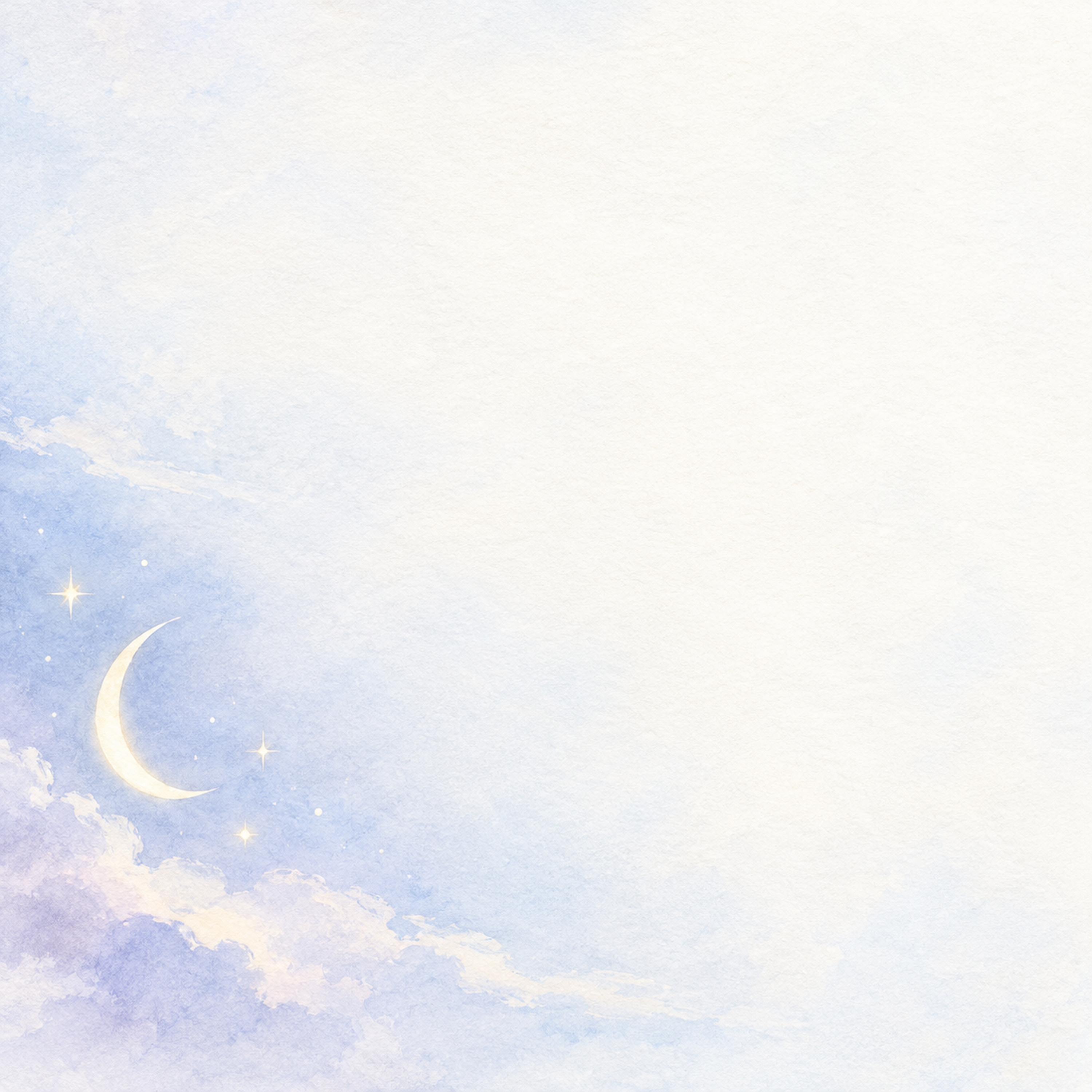 細い三日月と小さな星｜文字なしの無料背景イラスト素材 103332に写真・文字を入れる