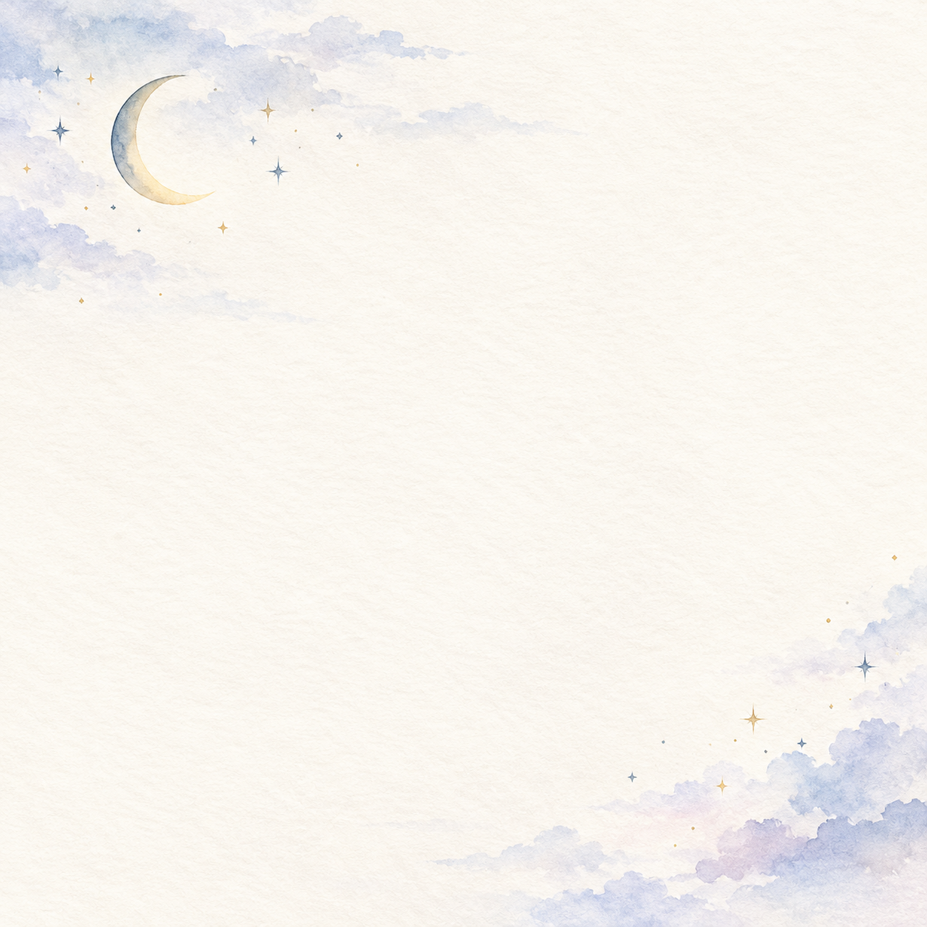 三日月と離れた星の集まり｜文字なしの無料背景イラスト素材 103336に写真・文字を入れる