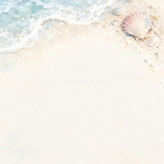 淡桃色の貝と海の光 淡桃色の貝と海の光
