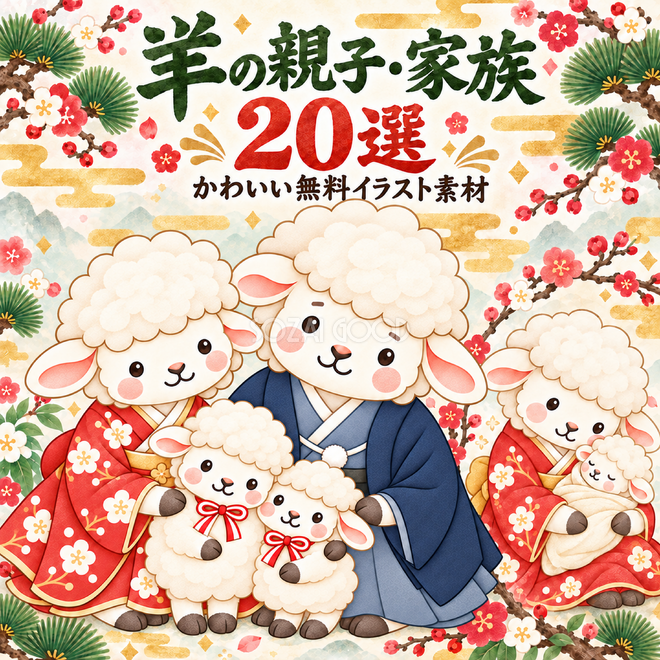 羊の親子・家族20選 羊の親子・家族20選