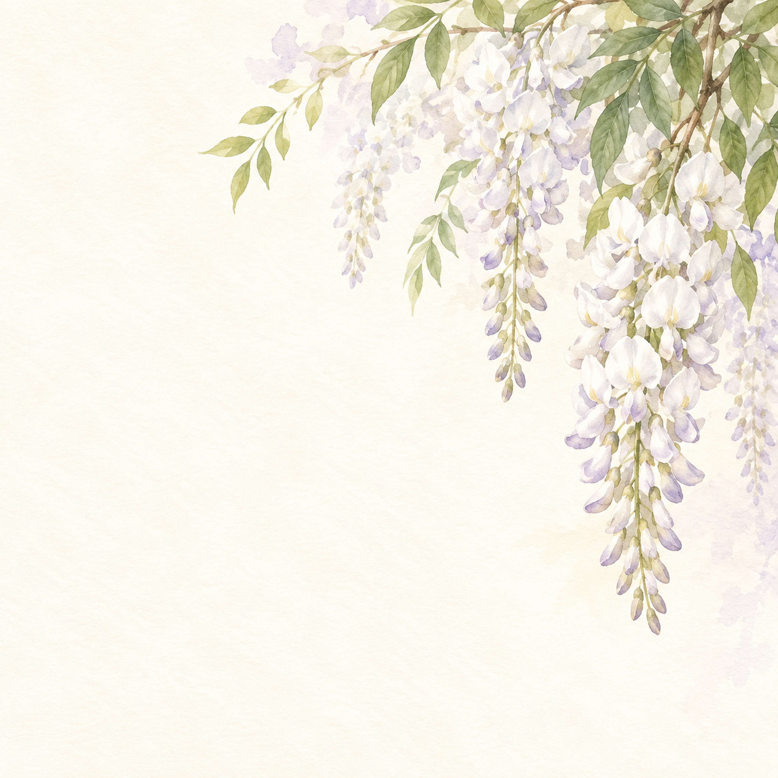 白い藤と薄紫の影｜文字なしの無料背景イラスト素材 103523に写真・文字を入れる