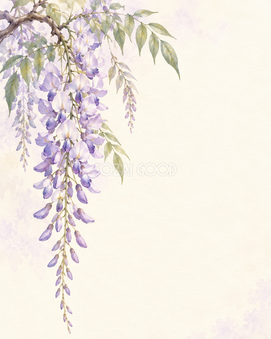 縦に流れる藤の花房 縦に流れる藤の花房