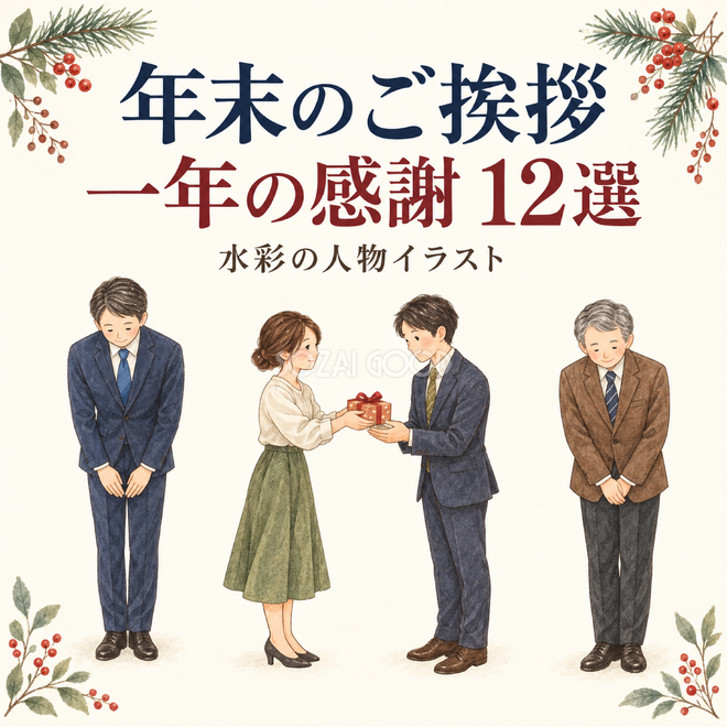 年末のご挨拶と一年の感謝12選 年末のご挨拶と一年の感謝12選
