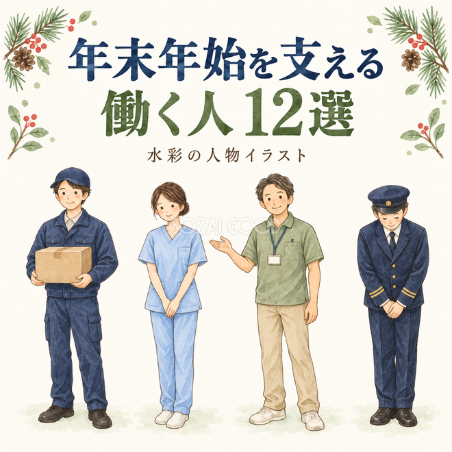 年末年始を支える働く人12選