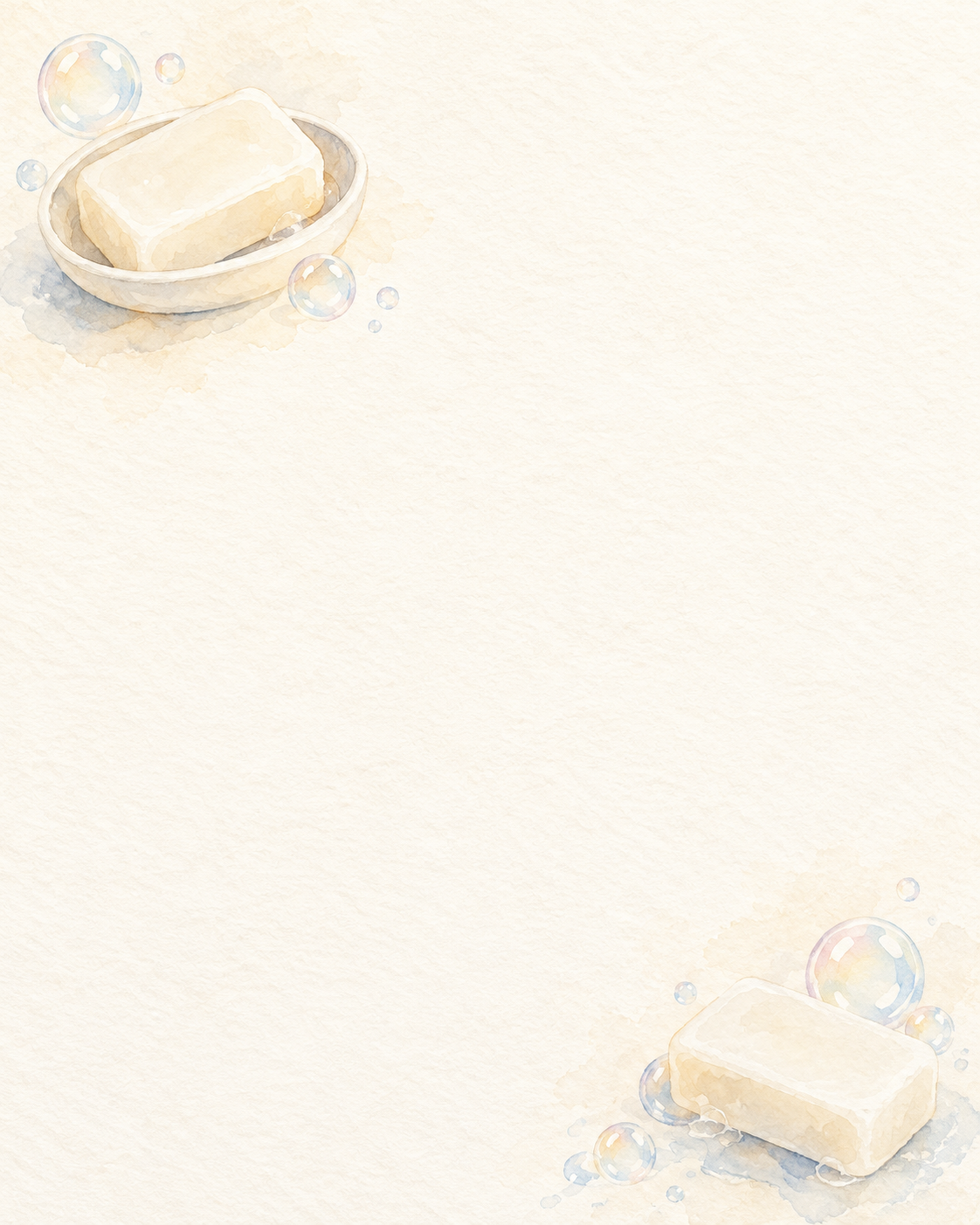 白い石けん・対角に添えた縦長背景｜文字なしの無料背景イラスト素材 103910に写真・文字を入れる