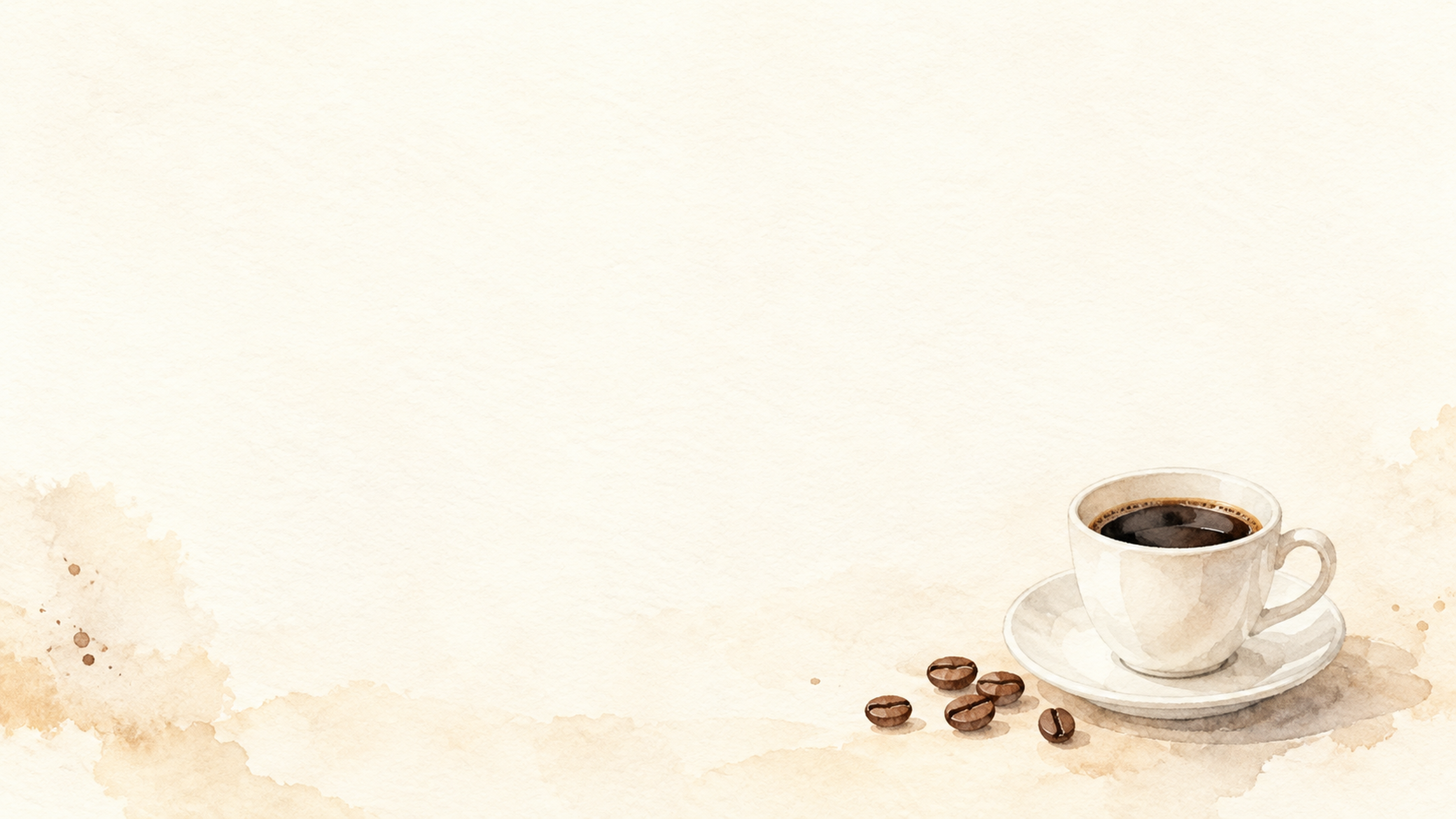 コーヒー豆・低く広がる横長背景｜文字なしの無料背景イラスト素材 104007に写真・文字を入れる