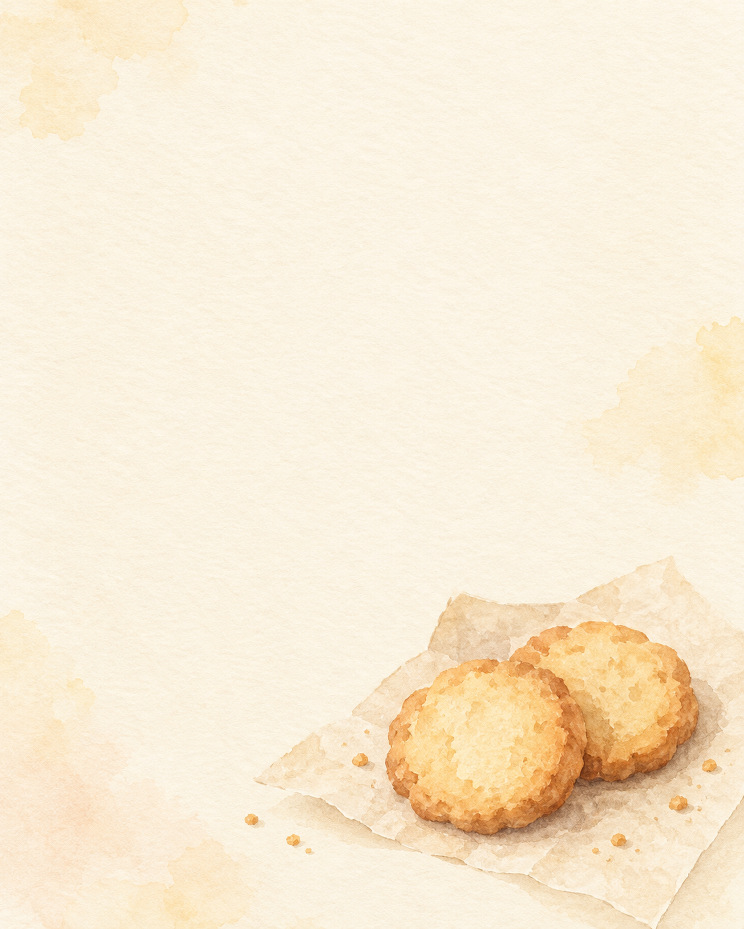 焼き菓子・低い飾りの縦長背景｜文字なしの無料背景イラスト素材 104015に写真・文字を入れる