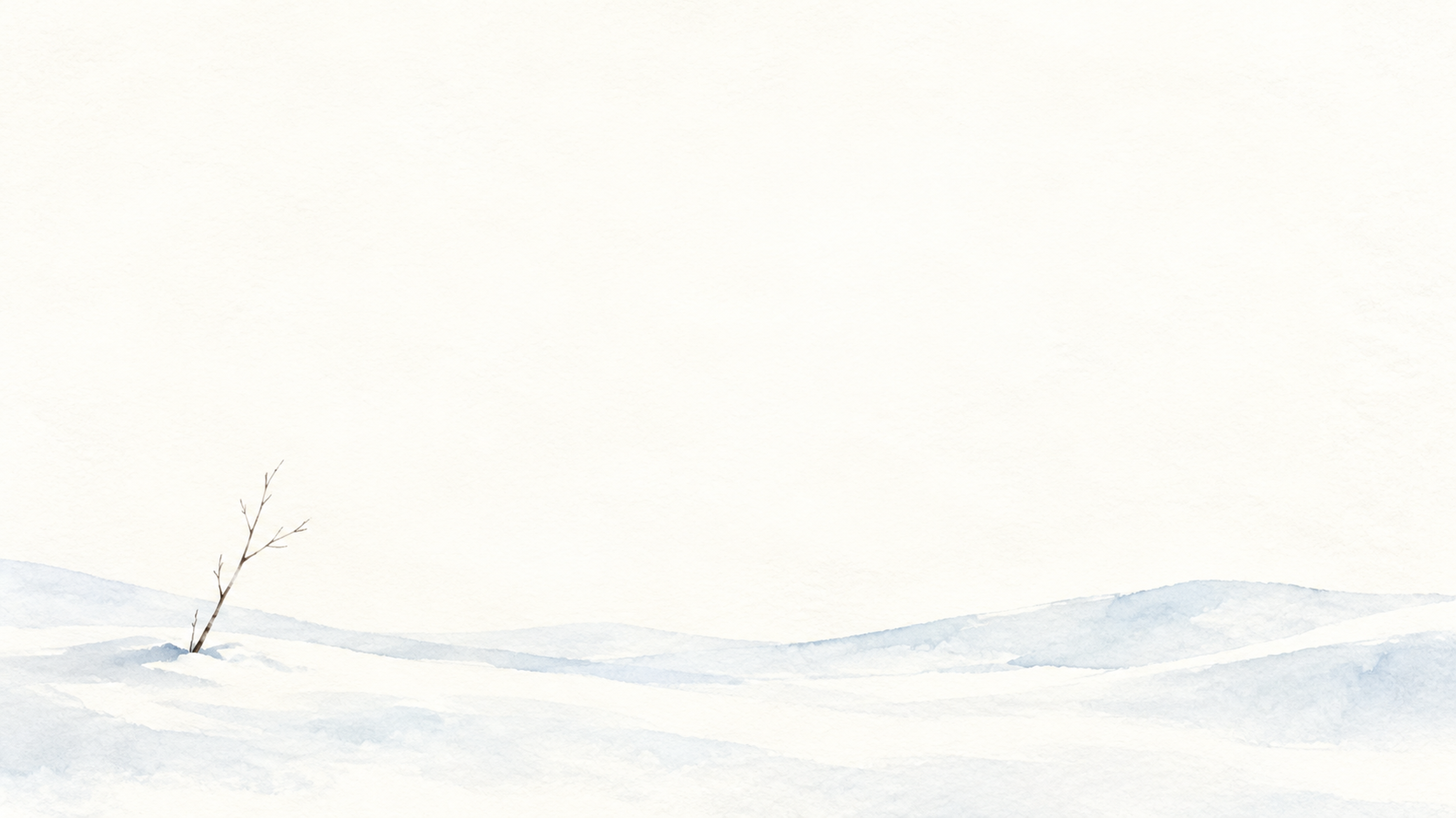 白い雪景色・低く広がる横長背景｜文字なしの無料背景イラスト素材 104163に写真・文字を入れる