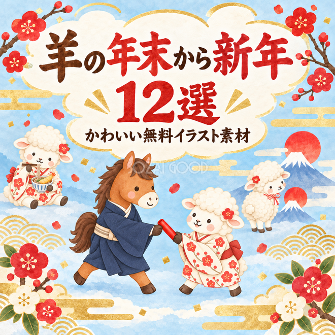 羊の年末から新年12選 羊の年末から新年12選