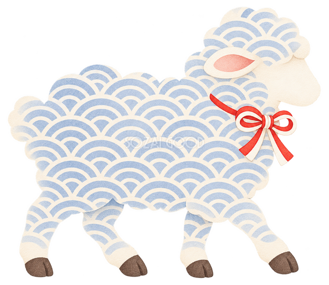 青海波の歩く羊