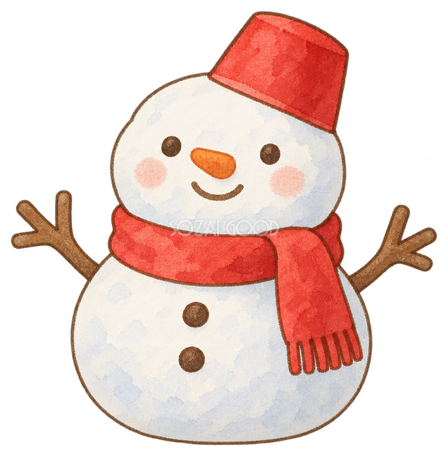 雪だるまの置物イラスト 雪だるまの置物イラスト