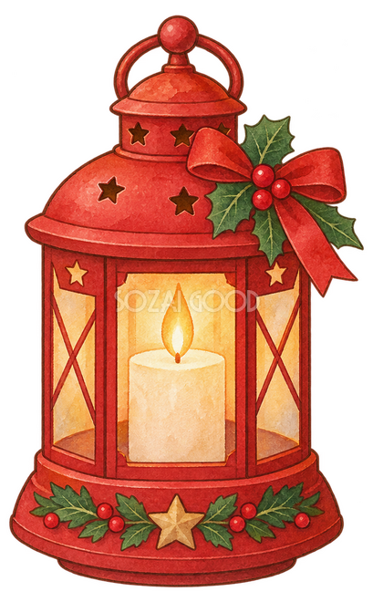 クリスマスのランタンイラスト クリスマスのランタンイラスト