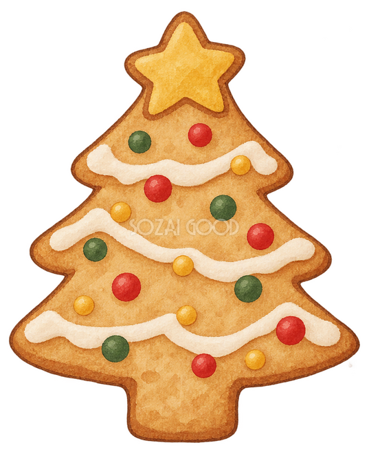 ツリー形クッキーイラスト ツリー形クッキーイラスト