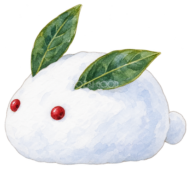 雪うさぎイラスト 雪うさぎイラスト
