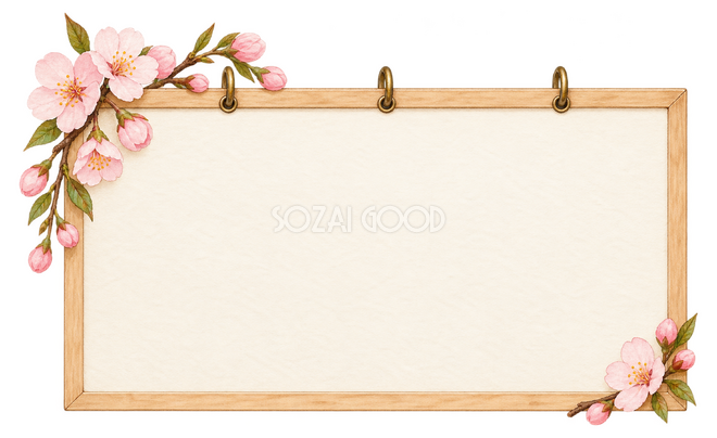 桜の案内ボード