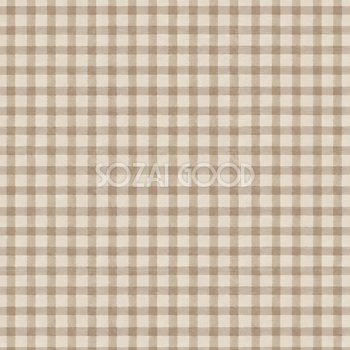 ギンガムチェック・生成りとグレージュ｜無料背景イラスト素材 105273